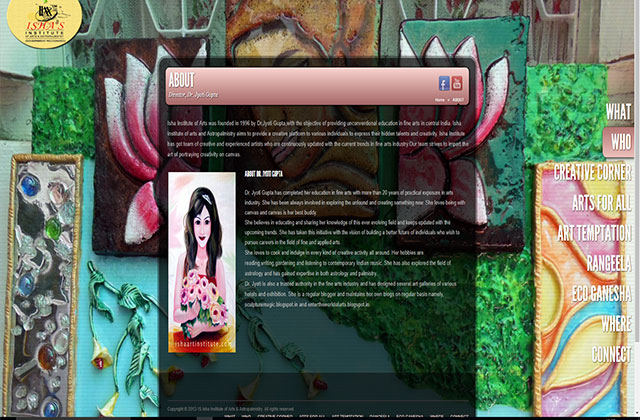 Isha Art Institue designed by Nidhi Agrawal