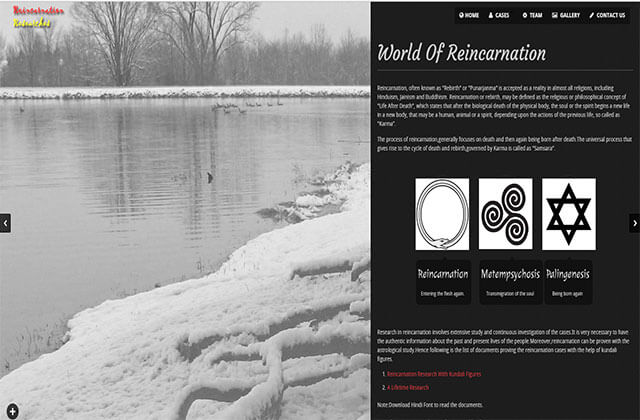 Reincarnation Researches designed by Nidhi Agrawal